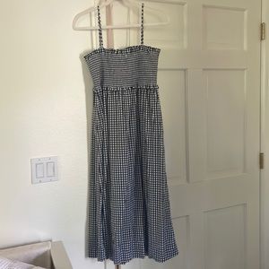 J crew checked straps dress barely worn